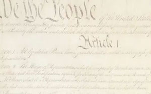 Screenshot of US Constitution